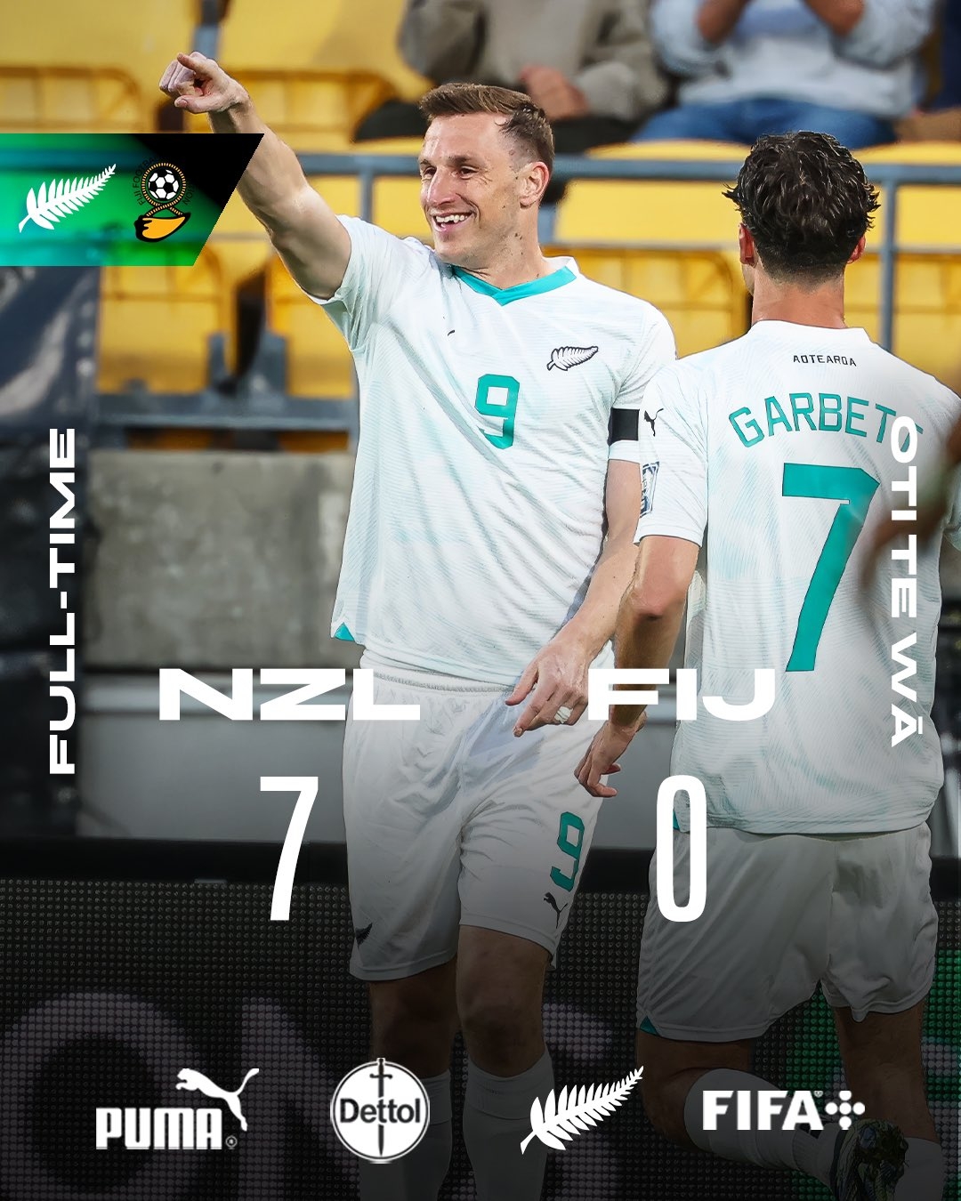 距世界杯一步之遙！新西蘭7-0進(jìn)大洋洲決賽，其FIFA排名高國足1位