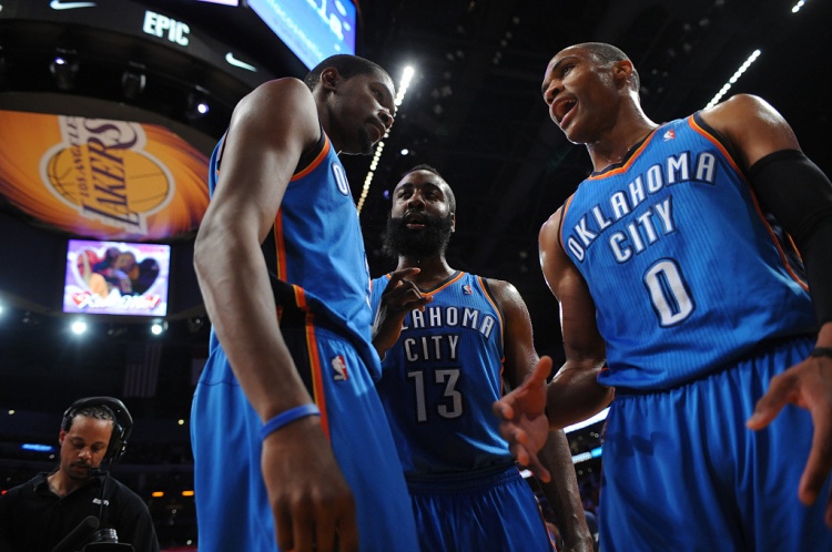 雷霆三少得分全部進(jìn)入歷史前20！他們是NBA歷史最大的如果嗎？