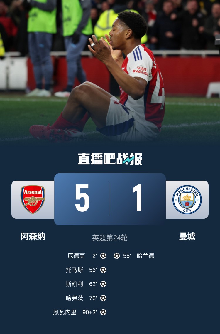 硬氣槍手無(wú)畏強(qiáng)敵！阿森納本賽季5-1碾壓曼城，3-0完勝皇馬